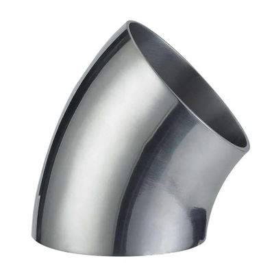 ASME B16.9 SS316L ท่อเหล็กไร้ขัดเหล็ก ติดตั้ง 45/90/180 องศา