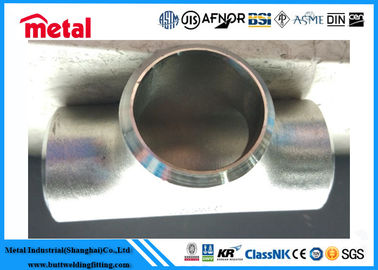 เป้าหมายการเชื่อมแบบไม่มีรอยต่อ Tee 8 "X8" SCH-80S Hastelloy C22 ASME B16.9 ข้อต่อท่อ