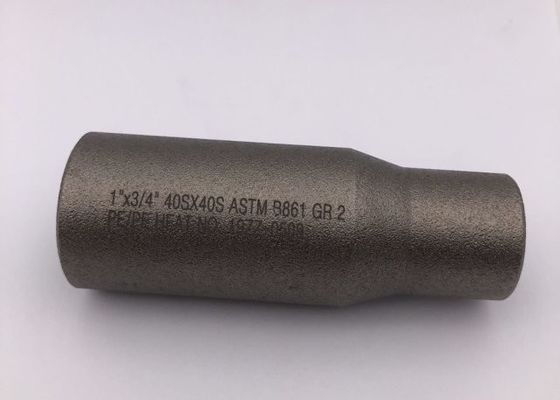 โลหะผสมไททาเนียม STD ASTM B861 GR2 Titanium Ti2 Swage Nipple