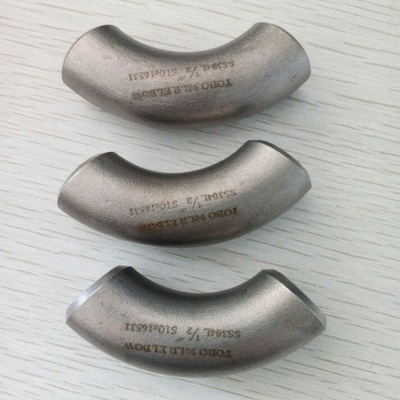 ข้อศอก 10 "STD 90 องศา ASTM A420 WPL3 ท่อเหล็กและฟิตติ้งโลหะผสมต่ำ