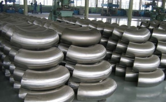 อุปกรณ์ท่อสแตนเลสดูเพล็กซ์ UNS S31803 ASME B16.9 90D ข้อศอกสั้นรัศมีโค้ง