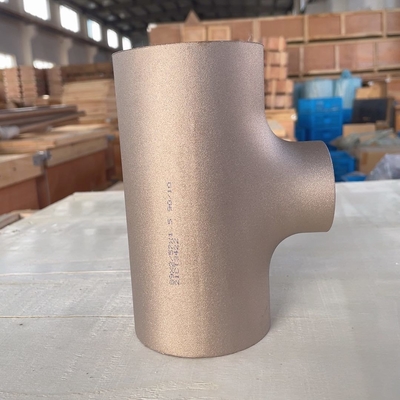 ASME B16.9 Butt Welding Equal/Reducing Tee ขนาดที่แตกต่างกันตั้งแต่ NPS1/2"-60" ส่งเร็ว MOQ ต่ํา วัสดุที่สามารถปรับแต่งได้ เช่น เหล็กคาร์บอน เหล็กไร้ขัด