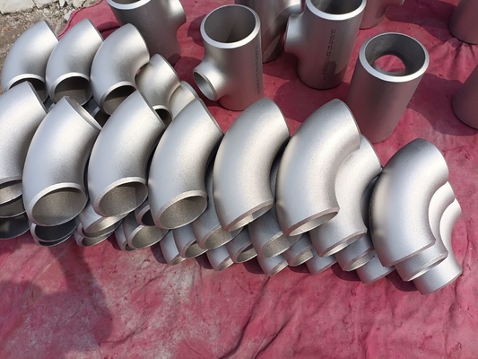 ข้อต่อท่อเชื่อมข้อศอกโลหะผสมเหล็กนิกเกิล 90D รัศมีสั้นโค้ง N04400 ASME B16.9