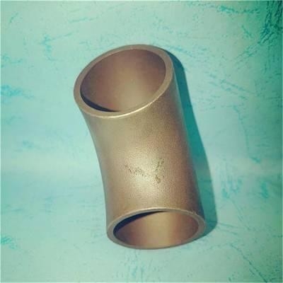 ข้อต่อท่อเหล็กทองแดงนิกเกิลขนาดที่กำหนดเอง C70600 BW Elbow LR 90D SCH40 ASME B16.9