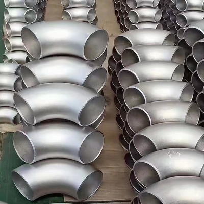 UNS N08825 BW Elbow SCH80 180D ข้อต่อท่อเชื่อมก้นเหล็กโลหะผสมนิกเกิล