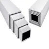 ท่อสกัดอลูมิเนียม 6063-T5 ASTM B241 ท่อสกัดอลูมิเนียม 50x50mm ท่อสแควร์ x 2mm WT 5.8m