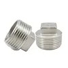 ข้อต่อท่อเกลียวสแตนเลส ข้อต่อท่อเกลียว ปลั๊กหัวเหลี่ยม 150PSI SS304 SS316