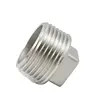 ข้อต่อท่อเกลียวสแตนเลส ข้อต่อท่อเกลียว ปลั๊กหัวเหลี่ยม 150PSI SS304 SS316