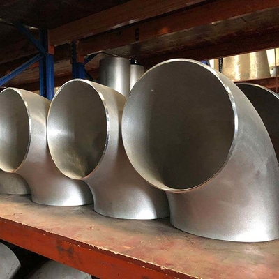 รอยชนเหล็กกล้าไร้สนิม STD Elbow Pipe Fittings Seamless Alloy Steel Elbow Pipe Bend ราคาโรงงาน High Qu