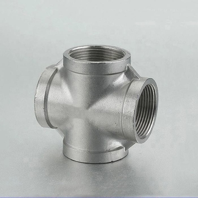 อุปกรณ์ท่อเหล็กกล้าไร้สนิม Super Duplex BW Cross Tee UNS S32750 ASME B16.9 SCH10
