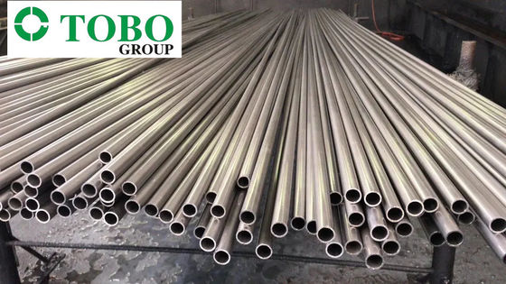 ท่อกลมไทเทเนียมอัลลอยด์ ASTM B338 Gr9 ขนาด 10 นิ้ว หนา 20 มม. ขัดเงา รีดร้อน