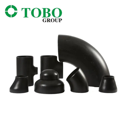 TOBO A234 ข้อต่อท่อเหล็กโลหะผสมข้อศอก 90 องศาเหล็กกล้าคาร์บอนไร้รอยต่อ