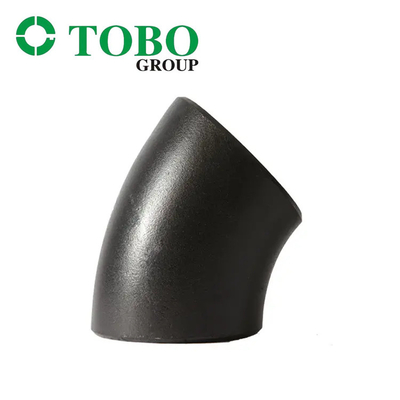 TOBO A234 ข้อต่อท่อเหล็กโลหะผสมข้อศอก 90 องศาเหล็กกล้าคาร์บอนไร้รอยต่อ