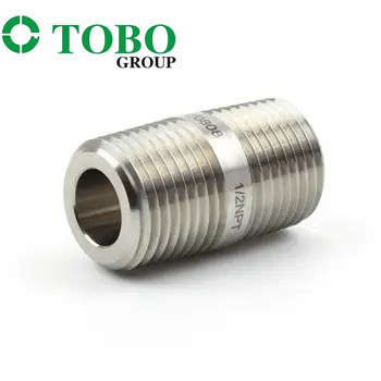 ANSI/ASME สแตนเลส สแตนเลสคาร์บอน สแตนเลสทรีด เน็ปเปิล ขนาดและวัสดุที่สามารถปรับแต่งได้ เกรดอุตสาหกรรม