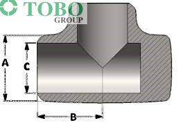 TOBO เสื้อยืดคอกลมคุณภาพสูง - 4" Sch XH A/SA234 WPB ไร้รอยต่อ