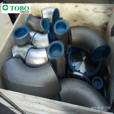 ข้อต่อท่อเหล็กโลหะผสมข้อศอก 90 DN250 A335 P11 P22 WB36 P91 P92 ท่อ Schedule40