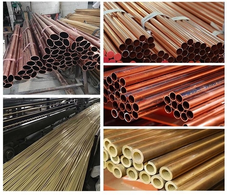 ASTM สแตนดาร์ดท่อท่อทองแดง นิเคิลที่กําหนดเองสําหรับรูปร่างท่อ กว้างภายนอก