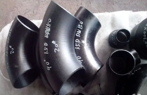 ข้อศอกเหล็กคาร์บอนไร้ตะเข็บ A234 WPB 90° 45° SCH80s ANSI B16.9 ข้อต่อท่อ