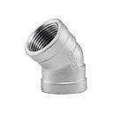 2023 ทองเหลืองเหล็กสแตนเลส ท่อปรับแต่ง นิเคิล สแตนเลส Threaded เอลโค 45 องศา สลับเงิน 1 ถึง 24 นิ้ว