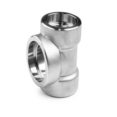 ASME/ANSI สแตนเลสคาร์บอน สแตนเลสเหล็กไร้สแตนเลส ระดับความดันสูง Threaded Tee Industrial Grade Socket Pipe Fittings