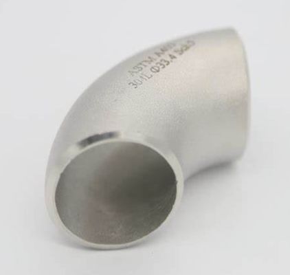 CUNI9010 การเชื่อมชน 90D ข้อศอกรัศมีสั้น ASTM B466 UNS C70600 ASME B16.9 สำหรับการต่อท่อ