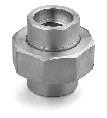 เสาโลหะ 3 ชิ้น สหภาพเหล็กไร้ขัด 316/316L304วัสดุเหล็กเหล็ก 304L 6000 PSI 3000#,6000#