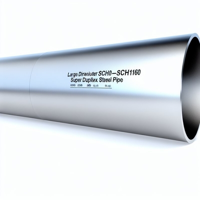 หลอดเหล็กไร้สแตนเลสขนาดใหญ่ sch10-sch160 Super Duplex สําหรับความทนทานต่อการกัดกร่อนสูงในสภาพแวดล้อมที่รุนแรง
