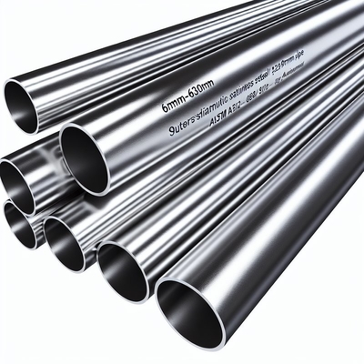 ท่อเหล็กไร้ขัด austenitic ขนาดกลางภายนอก 6mm-630mm กับ ASTM A312 มาตรฐานและการรักษา annealing