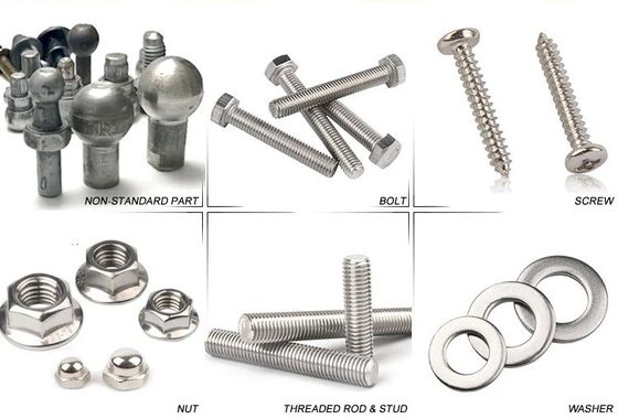 ASTM A453 Mechanical 7/8 &quot;Din975 สกรูเกลียวเกลียวดำ - เกลียวหนาชุบสังกะสี