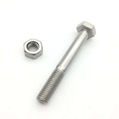 ราคาโรงงานสแตนเลส 304316 316L DIN 931 DIN 933 สลักเกลียวและน็อตหกเหลี่ยม / Hex Bolt