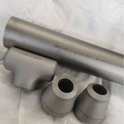 Concentric Reducer อุปกรณ์ท่อ SMLS SB366 UNS N06022 C22 SCH160 ขนาด 3&quot;X 2&quot;