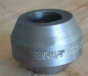 ANSI/ASME สแตนเลส สแตนเลสคาร์บอน สแตนเลส Threadolet ขนาดและวัสดุที่สามารถปรับเปลี่ยนได้ เกรดอุตสาหกรรม