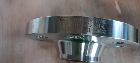 อุปกรณ์ท่อสแตนเลส WNRF PN16 DN40 STD ASTM A182 F316L Flanges