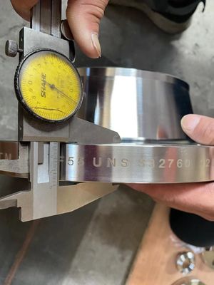 หน้าแปลนข้อต่อท่อสแตนเลส Super Duplex WN RF UNS 32760 8