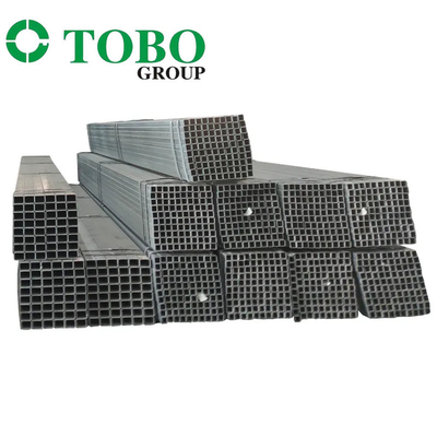 โปรโมชั่น Q235 เหล็กเคลือบสังกะสี Rectangular Metal Iron gi Square Pipe Tube