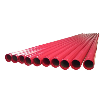 ท่อเหล็กคอมโพสิตเคลือบพลาสติกสีแดง ASTM A106 ท่อผนังหนาเหล็กกล้าคาร์บอน