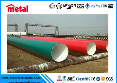 3LPE LSAW 24 นิ้วท่อเหล็กเคลือบ WT 14.3MM สำหรับการขนส่งก๊าซ / น้ำมัน