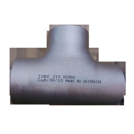 ASME B16.9 การเชื่อมต่อแบบไม่มีรอยต่อ SCH40 โลหะผสมเหล็ก 3/4 ''-24'' เท่ากับ Tee