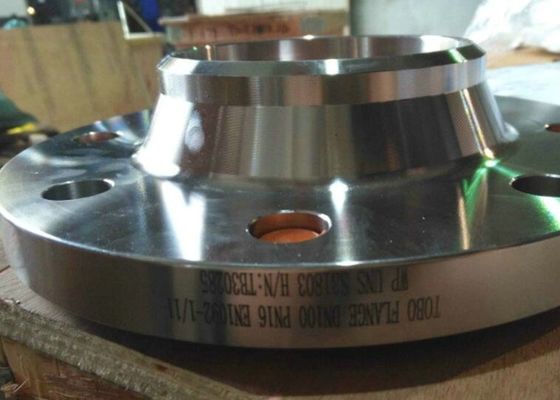 ASTM WP UNS S31803 DN100 PN16 หน้าแปลนคอเชื่อม
