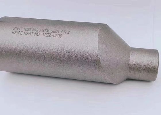 2'' x 1' BE/PE ASTM B861 GR2 Titanium Ti2 จุกนมหลอก B16.11