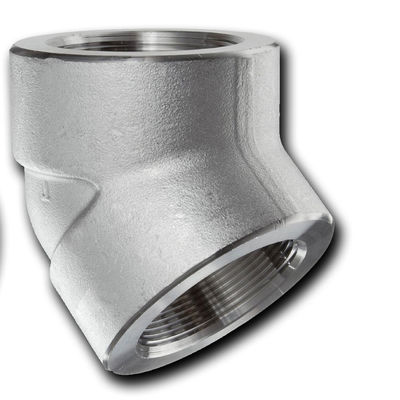 90 องศา SS304 Sch80 เกลียวข้อศอกอ่อนได้