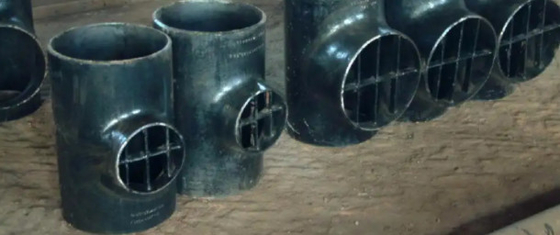 ASME / ANSI B16.9 ก้นเชื่อม Barred Tee 5