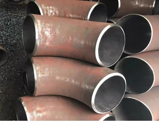 การเชื่อมแบบก้นแบบไม่มีรอยต่อความยาวรัศมีข้อศอก 90 องศา ASTM C70600 10”SCH40