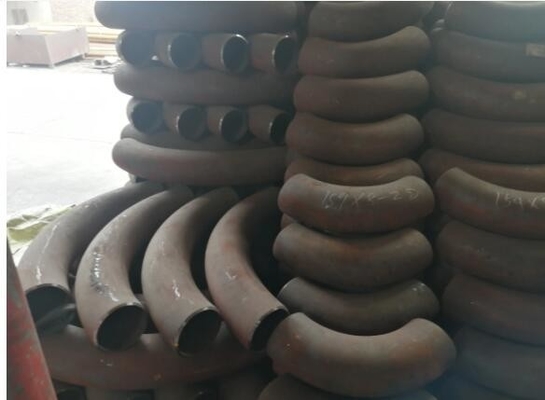 การเชื่อมแบบก้นแบบไม่มีรอยต่อความยาวรัศมีข้อศอก 90 องศา ASTM C70600 10”STD