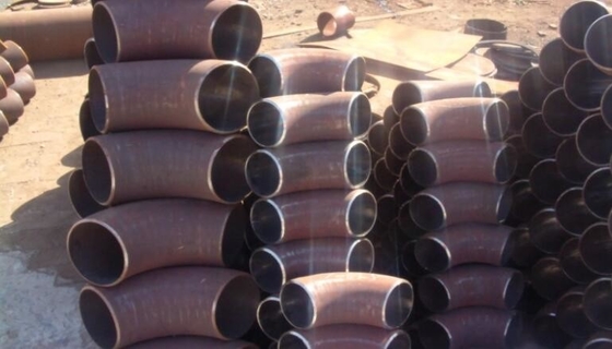 การเชื่อมแบบก้นแบบไม่มีรอยต่อความยาวรัศมีข้อศอก 90° 4”SCH-80 ASTM A815 UNS S31803