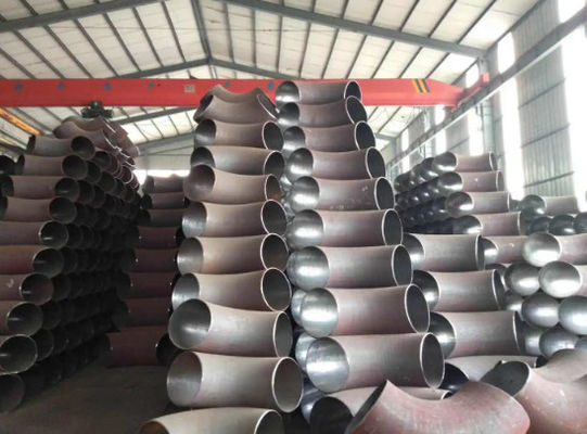 การเชื่อมแบบก้นแบบไม่มีรอยต่อความยาวรัศมีข้อศอก 90° 8”SCH-80 ASTM N08825 Alloy 825